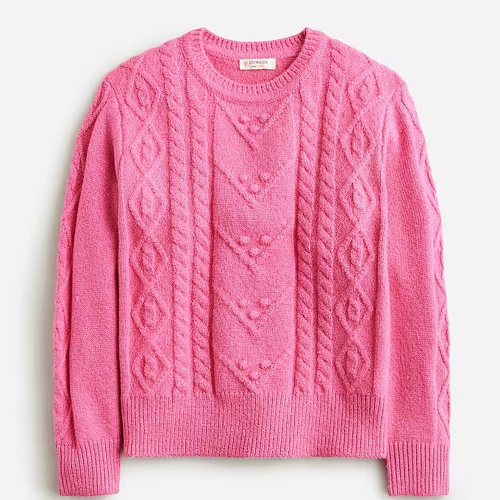 Crewcuts Vibrant Pink Knit Sweater
